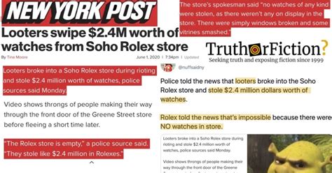 looters soho rolex|Did Police Tell Newspapers That $2.4M of Merchandise Was .